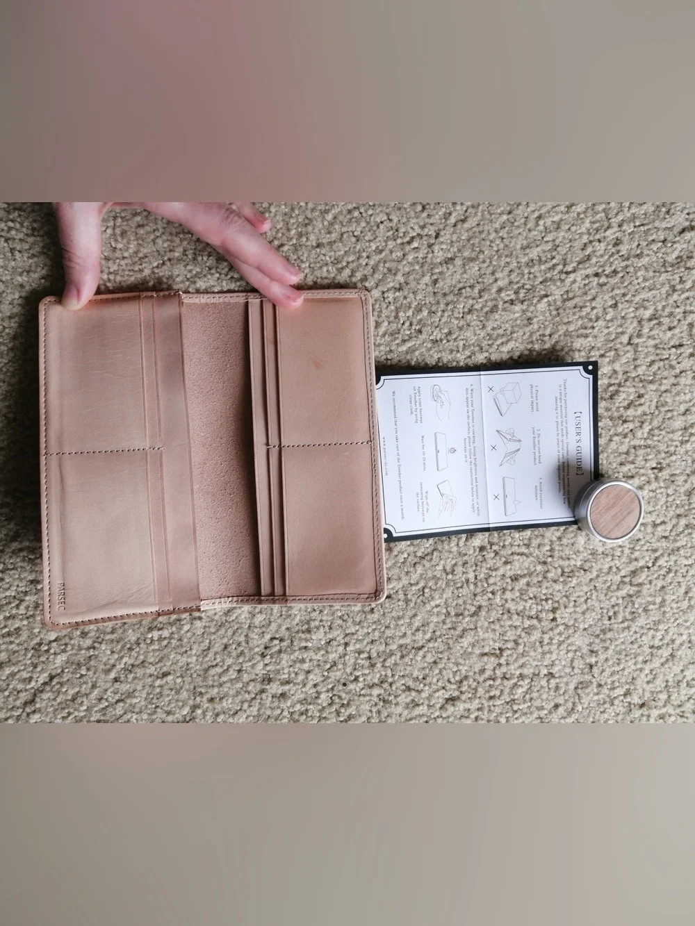 Unisex Parsec Woodgrain Brown Wallet